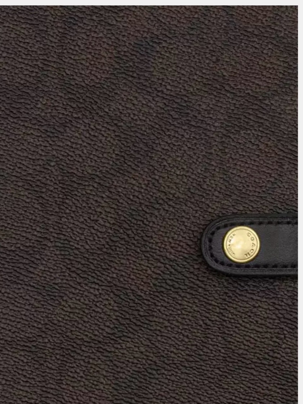 Coach Brown Leather Notebook with Embossed Logo - Picture 14 of 15